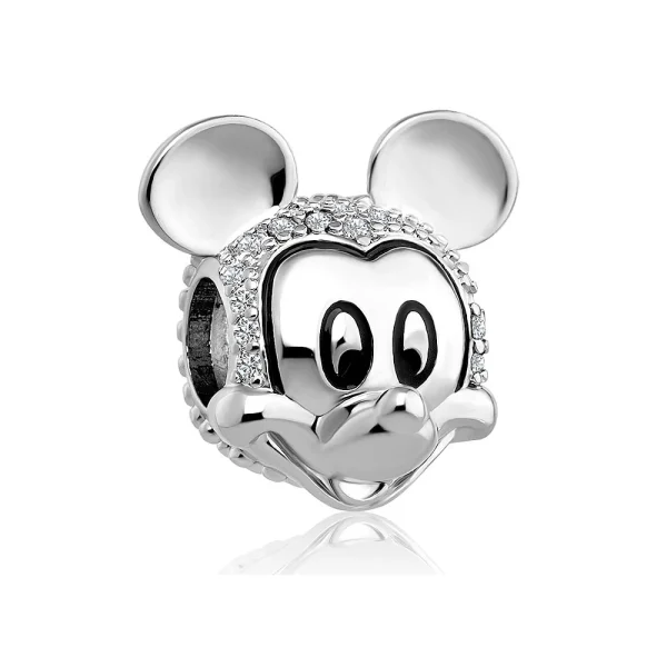 MINISO Disney Mickey Minnie Clip smalto smaltato Charms Bead per originale braccialetto in argento sterling 925 accessori collana gioielli 3