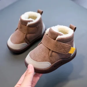 Scarpe invernali per bambini Ragazzi Ragazze Calde stivali da neve per bambini in peluche 0-5 anni Scarpe da ginnastica antiscivolo per bambini alla moda 1