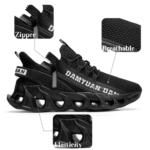 Nuova primavera e autunno con suola morbida da corsa da uomo in mesh traspirante scarpe sportive casual scarpe alla moda da uomo sneaker leggera 2