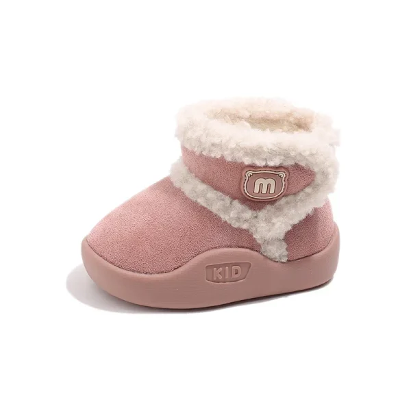 Baby Snow Boots Autumn Winter Infant Warm Fur Shoes Newborn Toddler Boots Baby Boy Girl Outwear Ankle Boots Khaki, Pink, Black 5