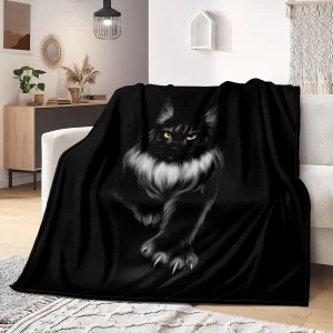 Coperta in microfibra per gatti carini coperte Super morbide per copriletto da letto divano decorativo da campeggio Picnic coperta calda invernale 1
