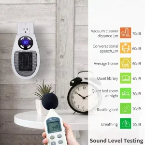 Riscaldatore elettrico ecologico con presa a muro Riscaldatore d'ambiente con riscaldatore portatile a basso rumore ad alta efficienza energetica per uso interno 1