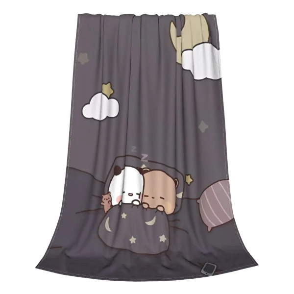 Orso Cartoon Cute Bubu Dudu Coperte Decorazione in pile Coperte super morbide multifunzione per letto Tappeto da esterno 3