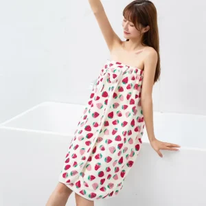 Donne flanella accappatoio pigiama inverno donna asciugamano da bagno velluto corallo casa indossare camicia da notte carino accappatoio Casual per il bagno 1