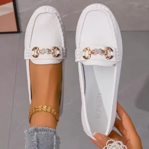 Spring Women Flats Autumn New Fashion Sneakers Women 2025 Casual Slip on Mary Jane Shoes Round Toe Solid Soft Sole Flat Loafers 1