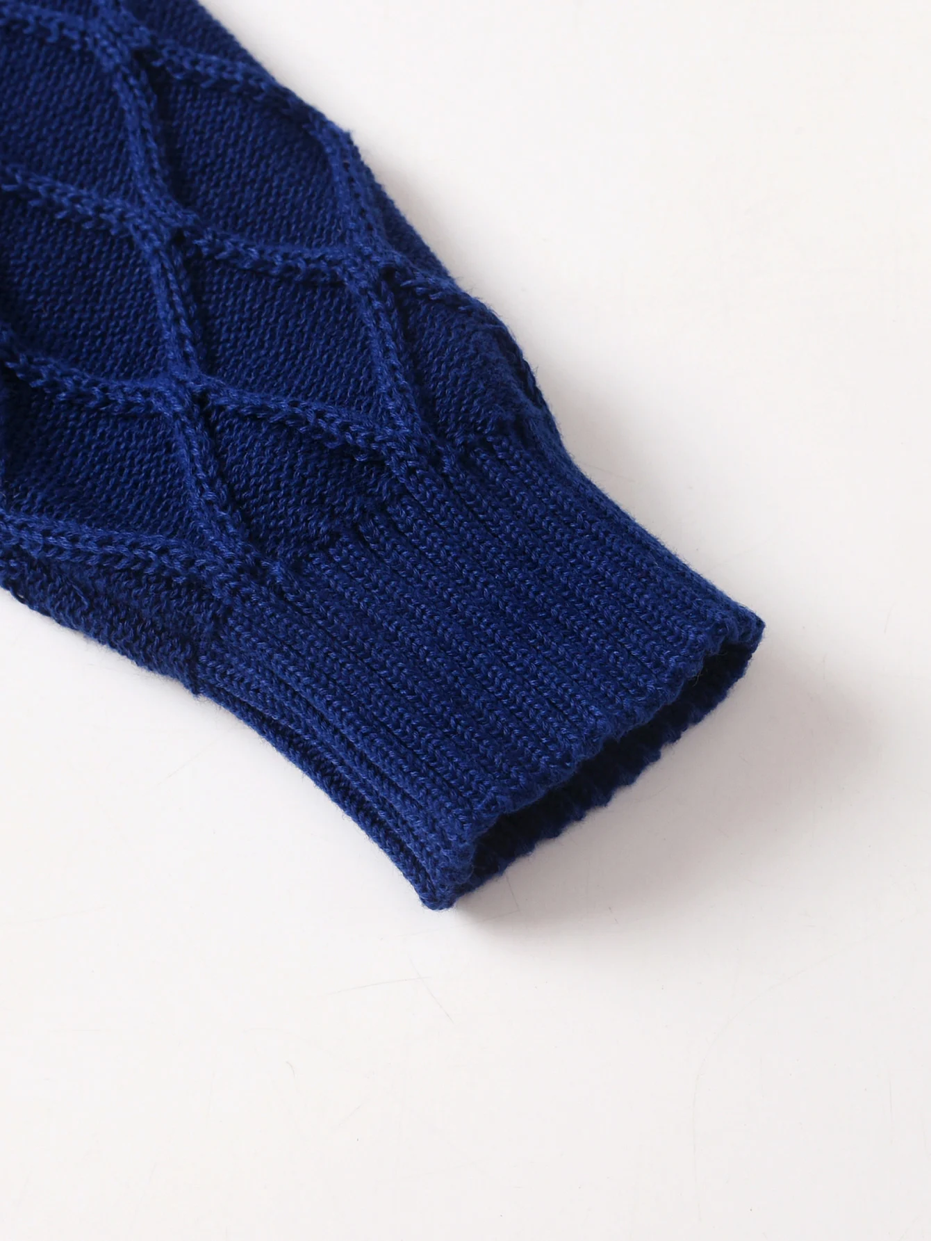 Maglione lavorato a maglia con diamanti a mezza zip in tinta unita stile college da ragazzo adatto per la scuola primavera autunno inverno 5