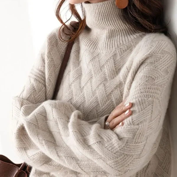 2024 nuove donne maglione allentato inverno casual chic cashmere oversize maglione spesso pullover pullover manica lunga femminile S-3XL