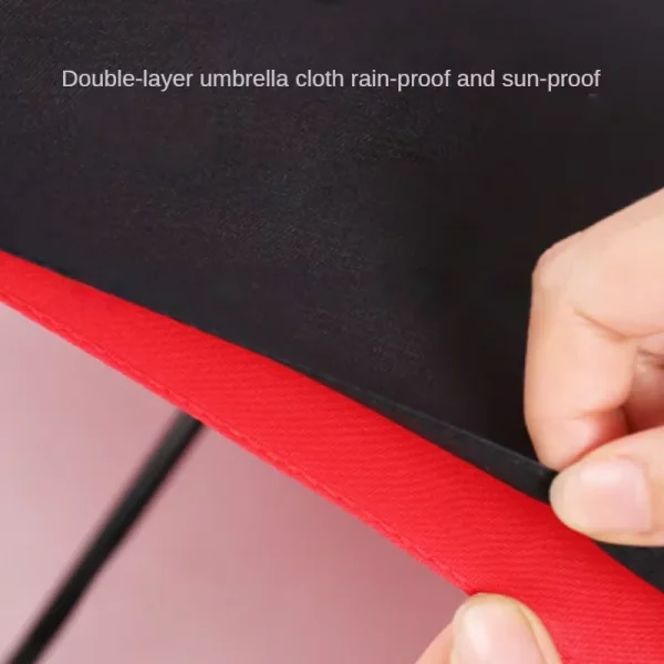 Ombrello rinforzato a 10 ossa, Ombrello da lavoro da uomo resistente e resistente al vento, Ombrello con protezione solare anti-UV Soleggiato da donna 5