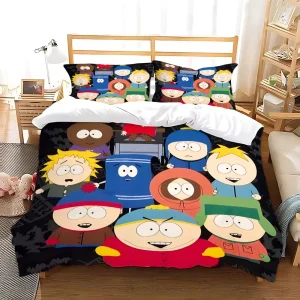 Copripiumino South Park Federa Set biancheria da letto Adulto Ragazzo Ragazza Decorazione camera da letto Regalo per bambini Singolo Doppio di grandi dimensioni 1