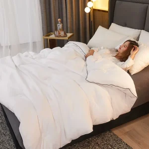 CARA CARLE Piumino in seta di gelso naturale al 100% King Queen Twin Piumino estivo Coperta calda invernale Trapunte per letto singolo per coppia 1