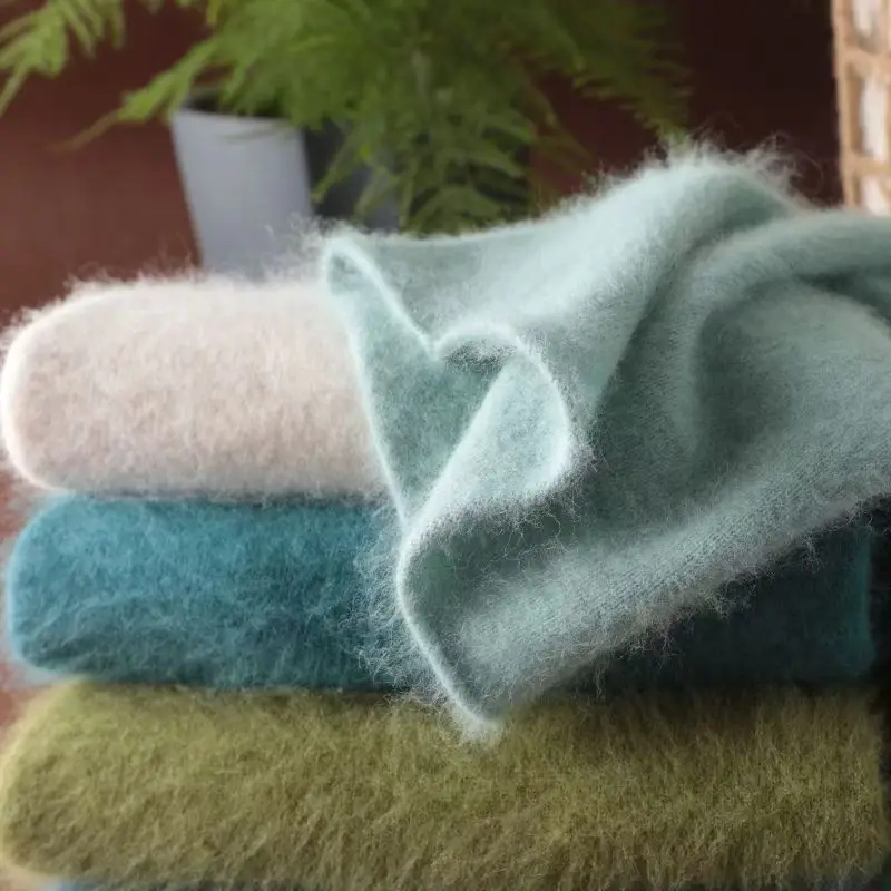 Autunno e inverno Nuovo maglione di cashmere visone puro al 100% Pullover con colletto in pile da donna Maglione sottile Camicia con fondo lavorato a maglia 2