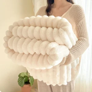 1 pezzo di coperta di peluche con termini larghi, coperta di flanella multifunzionale in tinta unita, materiale addensato, adatta per camera da letto, soggiorno o divano, sonno confortevole e caldo con te 1
