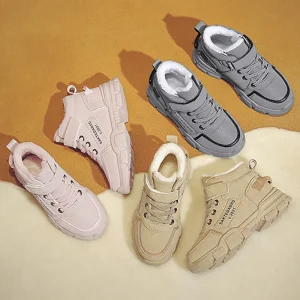 Stivali invernali per bambini più scarpe da ragazza calde in velluto per ragazzi Scarpe da esterno per bambini nuove impermeabili antiscivolo 1