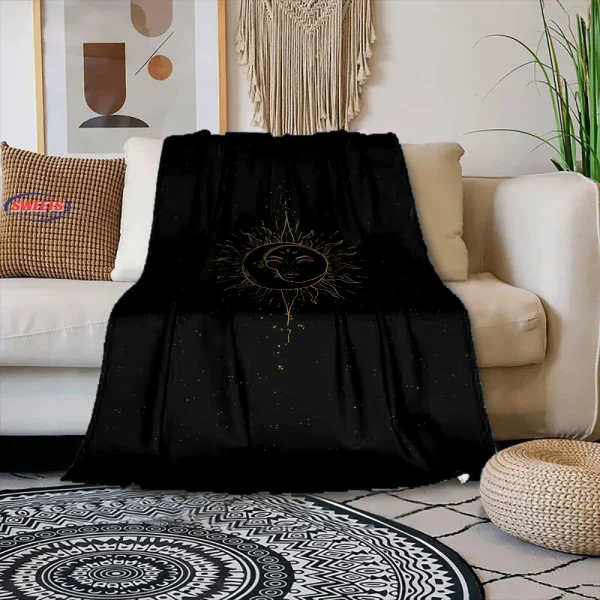 Coperta luna e sole di 6 dimensioni, comfort squisito, camera da letto, soggiorno, divano, coperta quattro stagioni, ufficio, pisolino, pausa, coperta da campeggio, regalo 6
