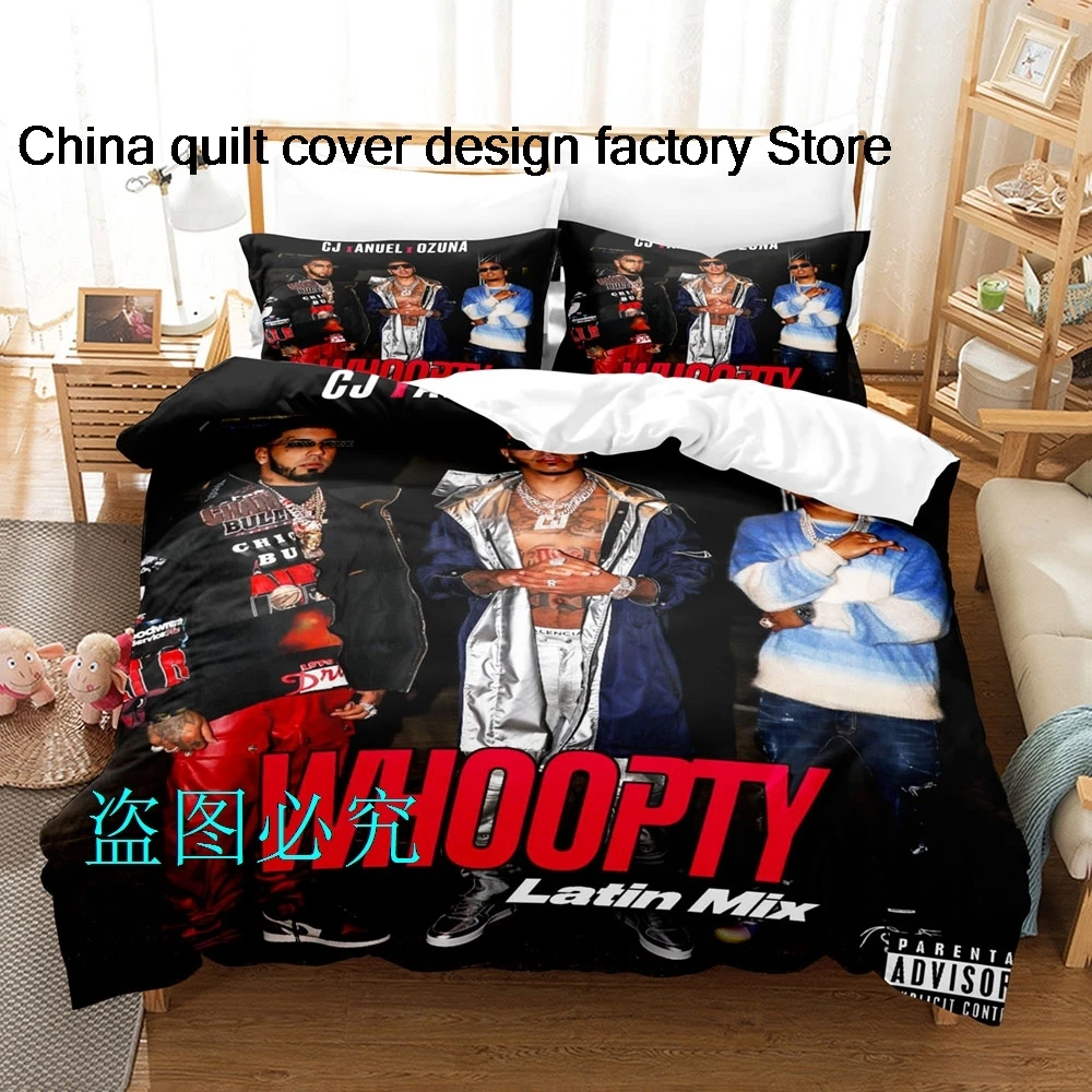 Rapper Anuel AA printed Bedding Sets exquisite bed supplies set duvet cover bed comforter set bedding set luxury birthday gift 5