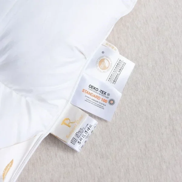 Piumino d'oca bianco caldo inverno spesso 3D coperta da letto per pane Luxury Pinch riempimento pieghettato per trapunte singolo doppio piumino 6