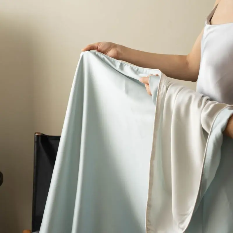 Coperta rinfrescante di lusso in fibra di lyocell al 100% per coperte estive con scialle vegetale naturale Piumino per pisolino traspirante e delicato sulla pelle di fascia alta 5