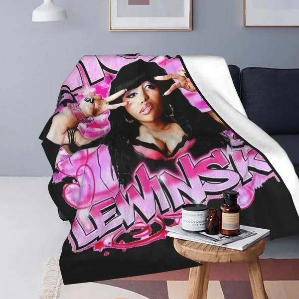 Retro Nicki Lewinsky coperte Nicki Minaj flanella divertente coperta traspirante per la casa ristorante primavera autunno 2
