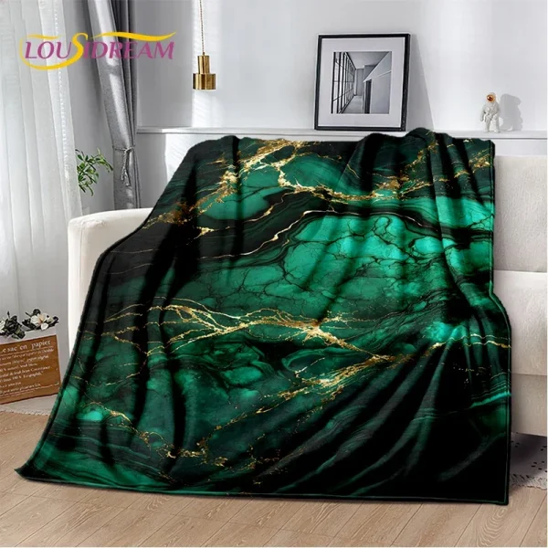 2025 New Style Colour Gold Marble Luxurious Blanket,Soft Throw Blanket for Home Bedroom Bed Sofa Travel Picnic Cover Kid Gift 4