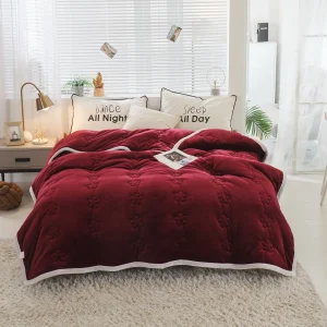 Coperta extra spessa per divano letto reclinabile Calda coperta di flanella a 3 strati per l'inverno, trapunta in peluche, trapunta in velluto traspirante 1
