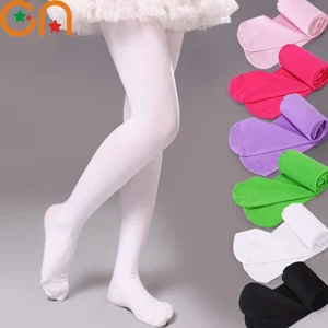 Ragazze Balletto Danza Collant Bambini Una Sezione Sottile Moda Collant di Velluto Bambino Solido Nero Bianco Calze Per 0-15Y Bambini CN 1