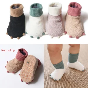Nuovi simpatici calzini per neonati autunnali e invernali, calzini casual caldi per il piede del bambino 1