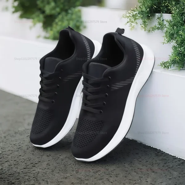 Uomo Donna Scarpe da corsa casual vulcanizzate Sneakers da tennis leggere e traspiranti Scarpe da ginnastica per fitness Calzature sportive unisex 3