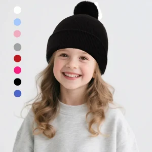 Berretti lavorati a maglia 1 pezzo per ragazze invernali, ragazzi, neonati e cappelli per bambini, che forniscono protezione dal calore e dal vento in inverno 1
