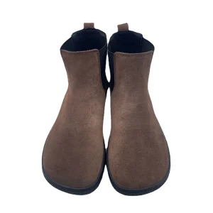 Tipsietoes Chelsea Stivali in vera pelle scamosciata di mucca a piedi nudi primavera autunno con fodera in pelle all'interno per le donne 1