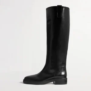 Arden Furtado stivali marroni da donna stivali lunghi alti al ginocchio in vera pelle con tacco quadrato Punta tonda Stivaletti slip-on marrone chiaro Stivali da equitazione 1