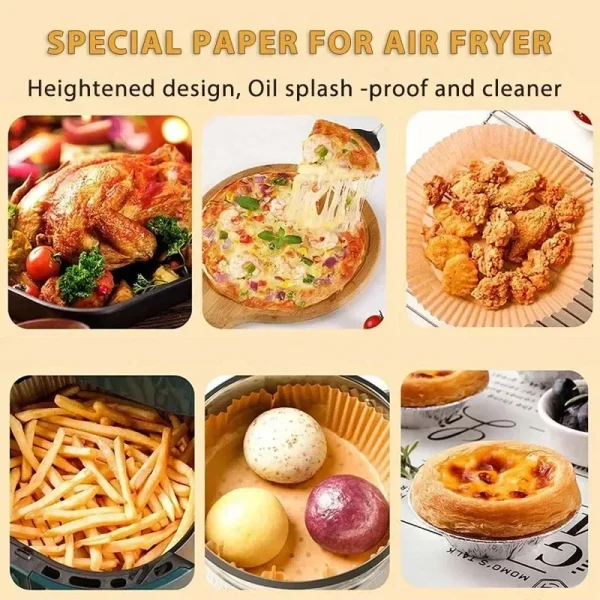 50/100pcs Quadrato Airfryer Carte Antiaderente Carta Usa E Getta Grande Friggitrice Ad Aria Usa E Getta Alimenti Per Uso Domestico Cucina Assorbimento di Olio 5