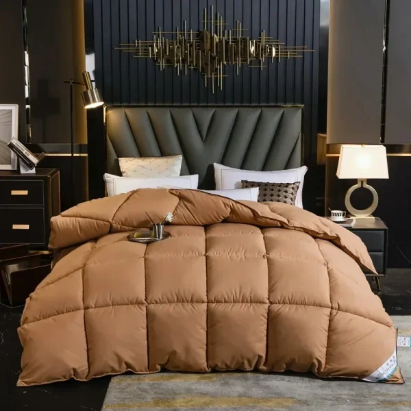 Piumino per la casa Coperta trapuntata invernale Piumino in piuma d'oca Trapunta 100% cotone Coperta King Queen Dimensioni Twin Stitch Одея 이불 이불 6