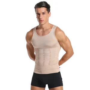 Uomo Shapewear Dimagrante Corpo Corsetto Maglia Camicia Compressione Addome Pancia Pancia Controllo Vita Sottile Cincher Biancheria Intima Gilet Sportivo 1