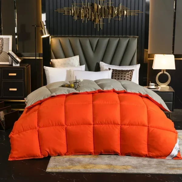 Piumino per la casa Coperta trapuntata invernale Piumino in piuma d'oca Trapunta 100% cotone Coperta King Queen Dimensioni Twin Stitch Одея 이불 이불 4