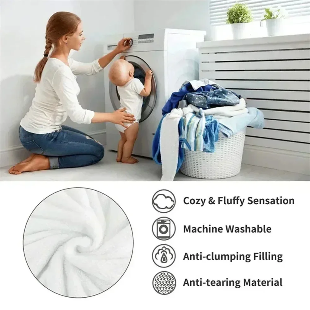 Nuova coperta calda invernale super spessa per letto Coperte ponderate in cashmere di agnello artificiale Trapunta morbida e confortevole 6