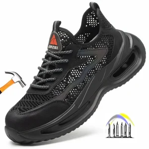 scarpe da lavoro estive traspiranti con punta in ferro scarpe antinfortunistiche antiforatura scarpe da ginnastica da lavoro per uomo scarpe antinfortunistiche leggere antiscivolo 1