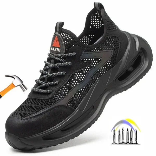scarpe da lavoro estive traspiranti con punta in ferro scarpe antinfortunistiche antiforatura scarpe da ginnastica da lavoro per uomo scarpe antinfortunistiche leggere antiscivolo 1