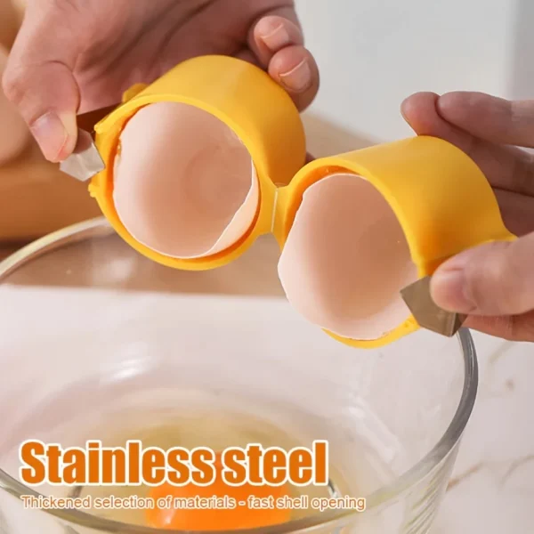 Macchina per l'apertura delle uova portatile Frullino per le uova rapido Sgusciatrice per uova da cucina 2