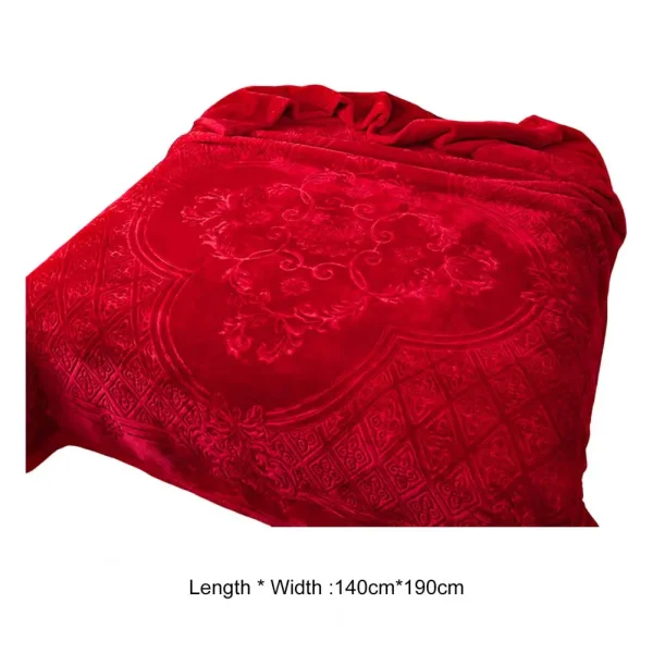 Coperta invernale in flanella con stampa floreale addensata Coperta invernale extra large reversibile con ritenzione del calore a doppio strato 6