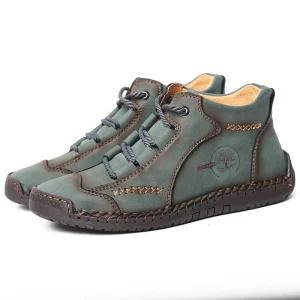 Scarpe di cotone invernali per anziani che camminano scarpe da papà comode all'aperto invernali antiscivolo casual comode di grandi dimensioni più velluto 1