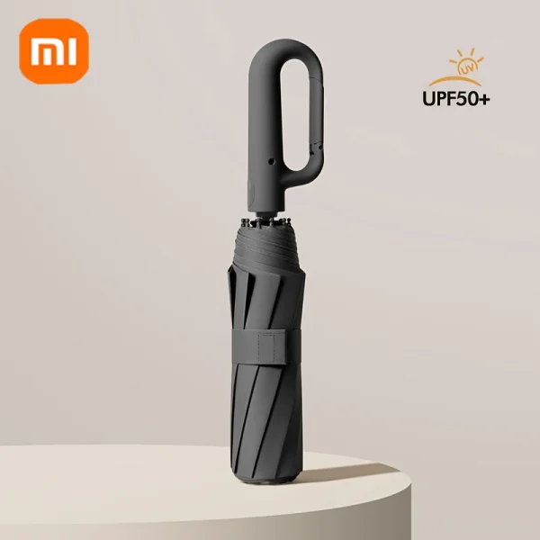 Ombrello Xiaomi 30 ossa ombrello pieghevole automatico rinforzato resistente al vento manico con fibbia grande resistente al vento e all'acqua 2