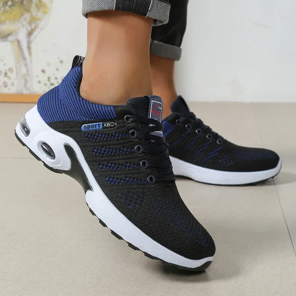 Scarpe da corsa stringate super traspiranti alla moda da uomo - Comfort antiscivolo, resistente e con cuscino - Scarpe da ginnastica alla moda da uomo 3