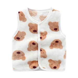 Gilet in velluto per bambini Autunno e inverno Gilet caldo per bambini Cardigan per bambini Gilet esterno ispessito per ragazzi e ragazze 1
