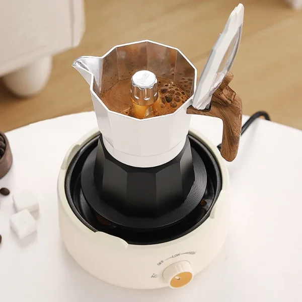 Mini fornello elettrico 500W Forno per caffè portatile Piccolo dispositivo per la cottura del tè Caldaia per la preparazione del tè 5