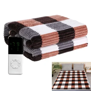 220V Coperta Elettrica Tessuto di Velluto A Coste Più Spessa Riscaldatore Più Caldo Coperta Riscaldata Termostato 1-9 marce Coperta di Riscaldamento Elettrico Spina UE 1