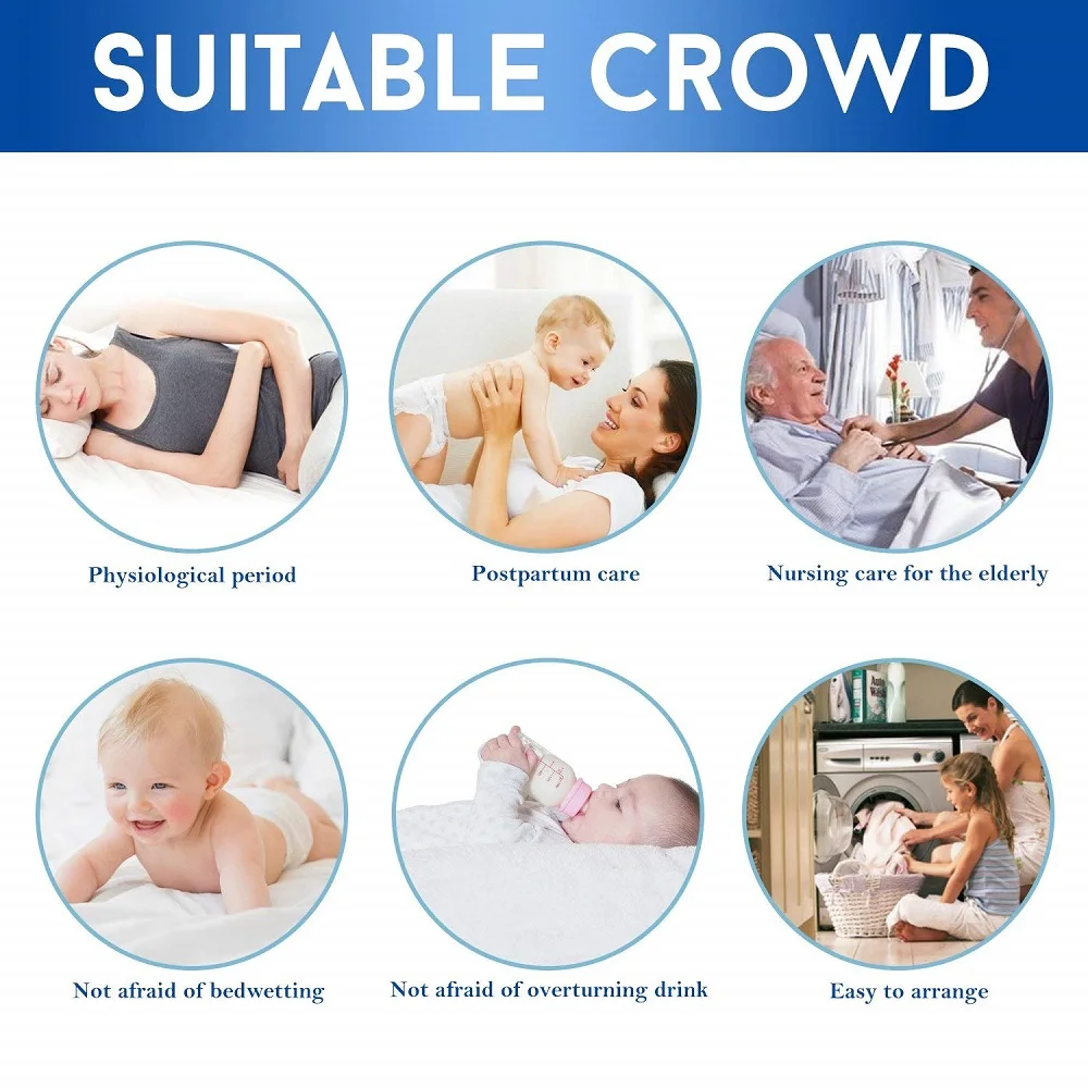 Protezione per materasso addensato impermeabile Lenzuola regolabili Copriletto Cuscinetto antibatterico per letto 150x200 160x200 180x200 5