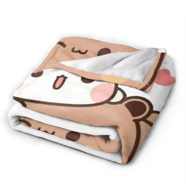 Bubu Dudu Panda Bear coperta morbida e calda flanella coperta peluche per letto soggiorno Picnic viaggio casa divano 5