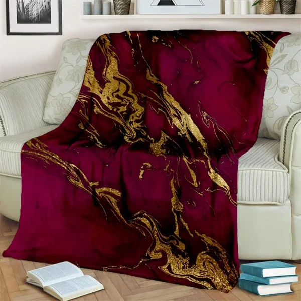 3D lussuoso colore blu verde oro marmo modello coperta, coperta morbida per la casa camera da letto letto divano copertura da viaggio coperta bambino 6