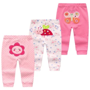 3 Pz/lotto Stampa Del Fumetto Pantaloni Del Bambino di Cotone Leggings Del Bambino di Autunno Del Bambino Della Ragazza del Ragazzo Pantaloni Neonato Abbigliamento Infantile 3 6 9 12 18 24M 1
