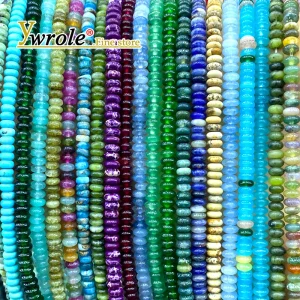 Rondelle 2x4mm Pietra Naturale Lapislazzuli Onice Giada Turchese Branelli Allentati Del Distanziatore per la Produzione di Gioielli Braccialetti FAI DA TE Accessori 1